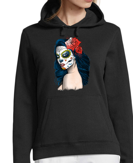 Sudadera Con Capucha Para Mujer La Calavera Catrina laTostadora