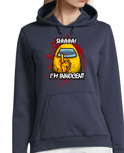 Sweat-shirt À Capuche Pour Femme je suis innocent