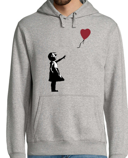 Sweat-shirt À Capuche Pour Homme Girl With Balloon - Banksy