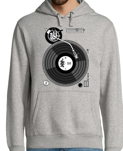 Sweat-shirt À Capuche Pour Homme Turntable - DJ - Hip Hop