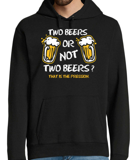 Sweat-shirt À Capuche Pour Homme Two Beers Or Not Two Beers