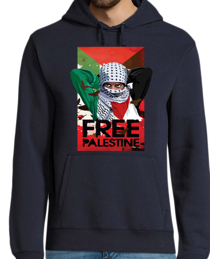 Sweat-shirt À Capuche Pour Homme Free Palestine