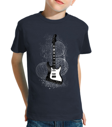 T-shirt bambino manica corta anima di chitarra