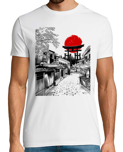 Image of japanese neighborhood torii