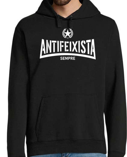 Sweat-shirt À Capuche Pour Homme toujours antiféixiste