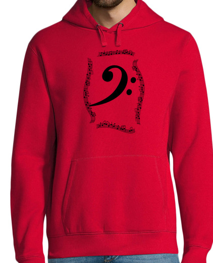 Sweat-shirt À Capuche Pour Homme clef de fa