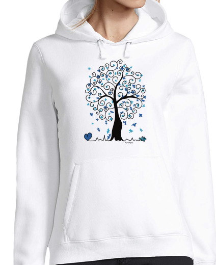 Sweat-shirt À Capuche Pour Femme puzzle arbre de vie