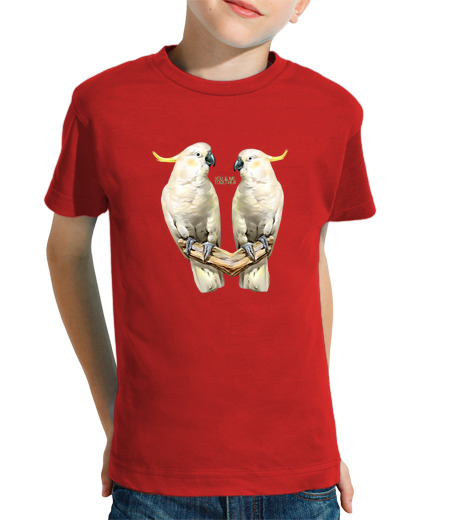 T-shirt bambino manica corta cacatua