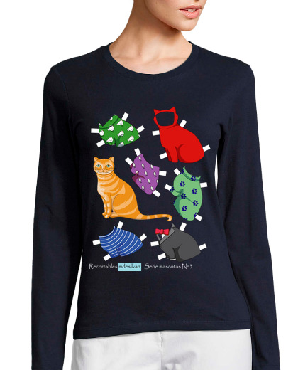 Image of cutout orange cat with white letter