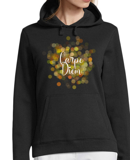 Sweat-shirt À Capuche Pour Femme sweat fille carpe diem