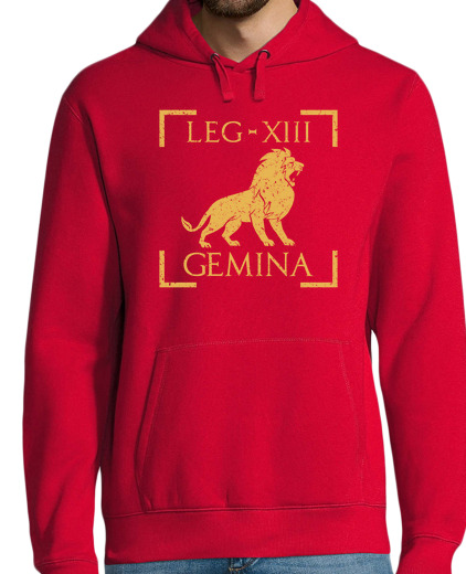 Sweat-shirt À Capuche Pour Homme legio xiii gemina lion emblème légion r