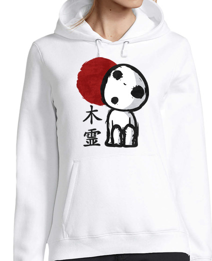 Sweat-shirt À Capuche Pour Femme esprit d'arbre. kodama