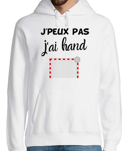 Sweat-shirt À Capuche Pour Homme Je peux pas j ai handball humour sport