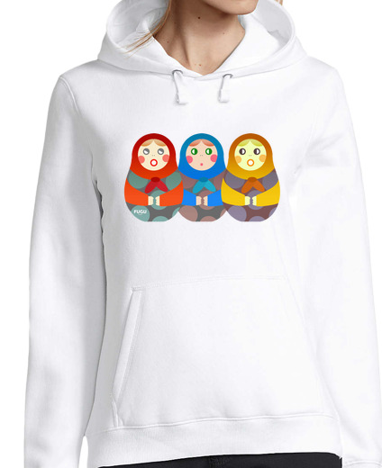 Sweat-shirt À Capuche Pour Femme matrioskas 2