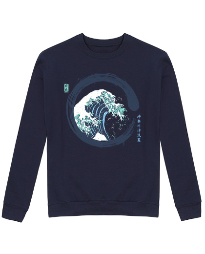 Sweat Unisexe la vague enso vintage