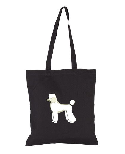 Image of minimalist poodle tote bag