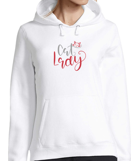 Sweat-shirt À Capuche Pour Femme chat et femme cadeau humour