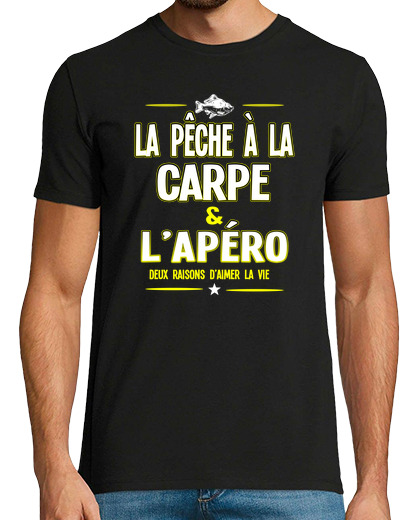 Image of carp fishing and aperitif
