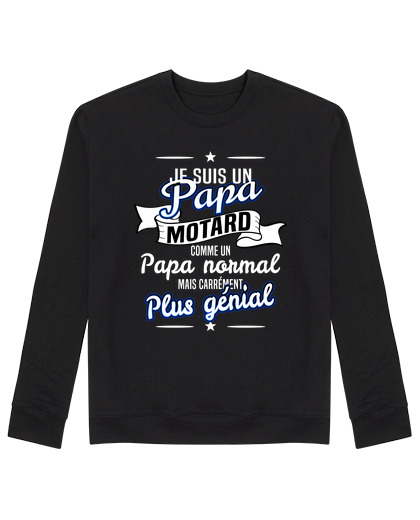 Sweat Unisexe papa motard cadeau