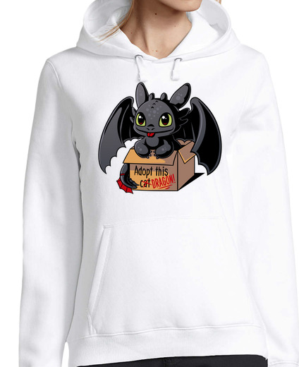 Sweat-shirt À Capuche Pour Femme adopter un dragon