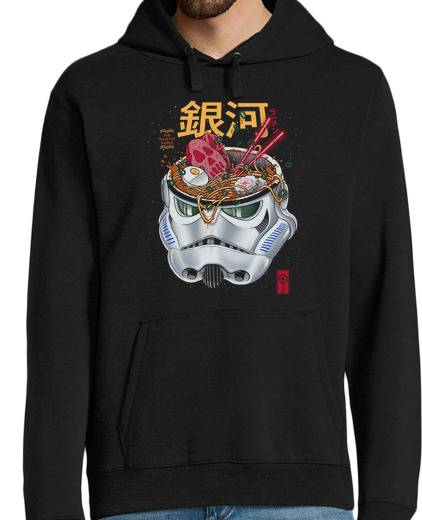 Sweat-shirt À Capuche Pour Homme ramen galactique