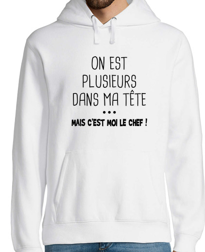 Sweat-shirt À Capuche Pour Homme C est moi le chef - cadeau drôle et hum