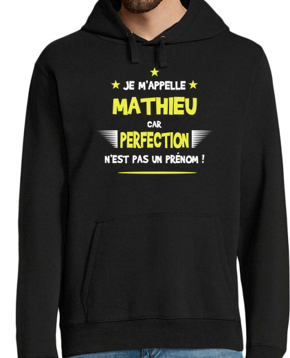 Sweat-shirt À Capuche Pour Homme Mathieu cadeau humour et drôle