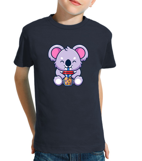 T-shirt bambino manica corta koala e frappè