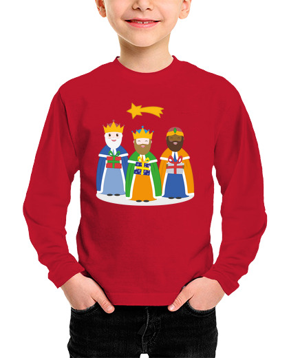 Image of three wise men, boys and girls t shirt