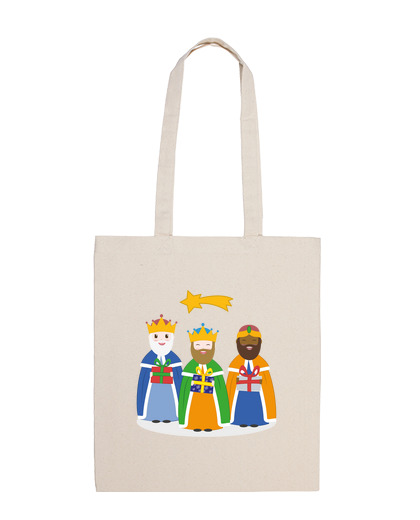 Image of three wise men, cloth bag, natural color