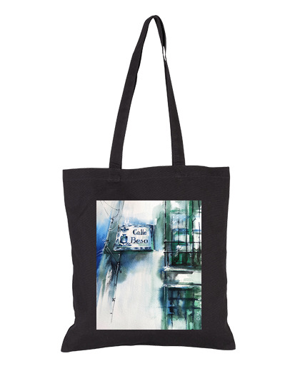 Image of kiss street, black bag