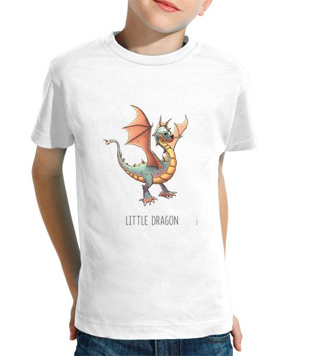 T-shirt bambino manica corta t-shirt maniche corte drago piccolo