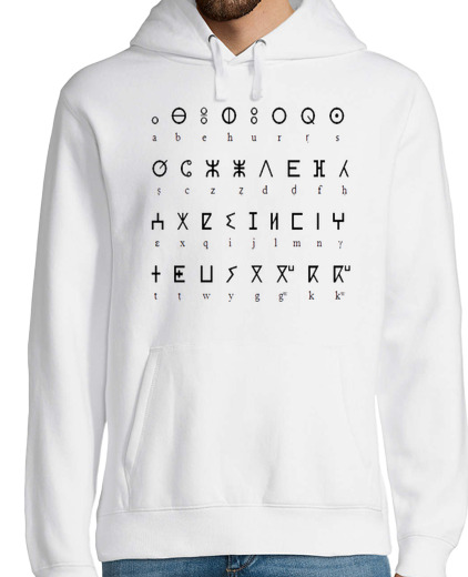 Sweat-shirt À Capuche Pour Homme ALPHABET AMAZIGH -kabyle-