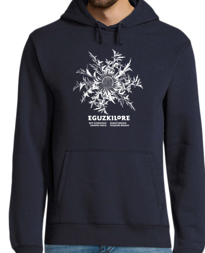 Sweat-shirt À Capuche Pour Homme eguzkilore 3 nég