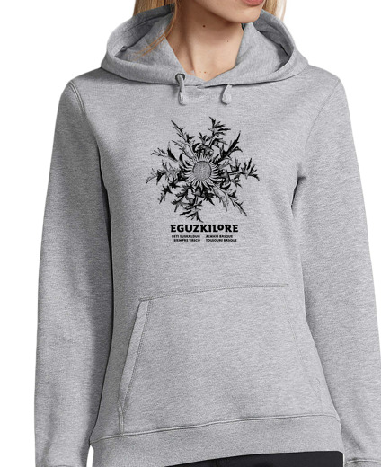 Sweat-shirt À Capuche Pour Femme eguzkilore 3 pos