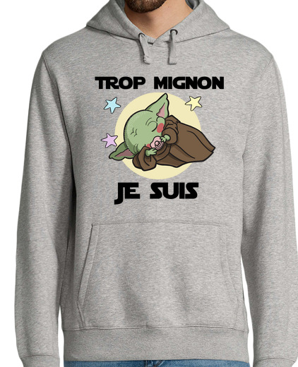 Sweat-shirt À Capuche Pour Homme bébé yoda mignon