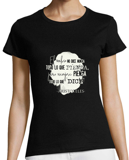 Image of aristoteles women's short manga dark t shirt