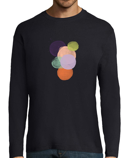 Image of colors colors men's dark long manga t shirt