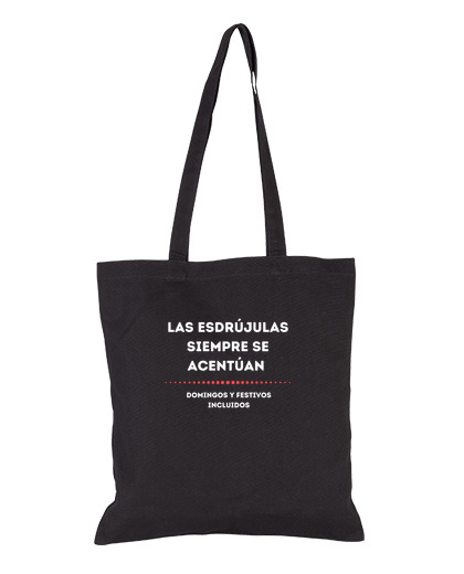 Bolsa De Tela Esdrújulas blanco laTostadora