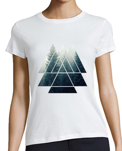 Image of sacred geometry triangles - misty fores