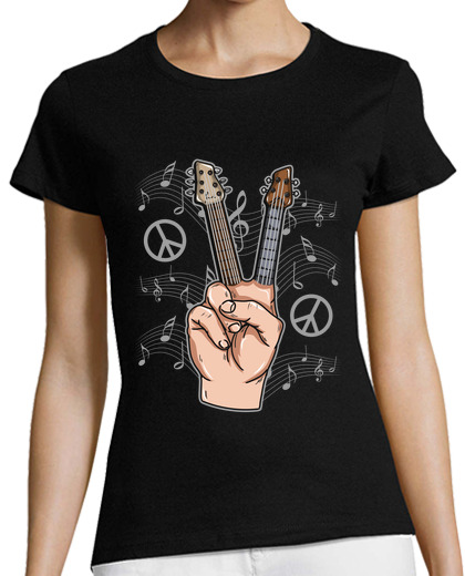 Image of peace symbol guitars music rock guitarist pacifist