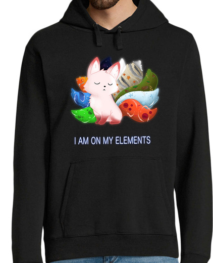 Sweat-shirt À Capuche Pour Homme kitsune elemens