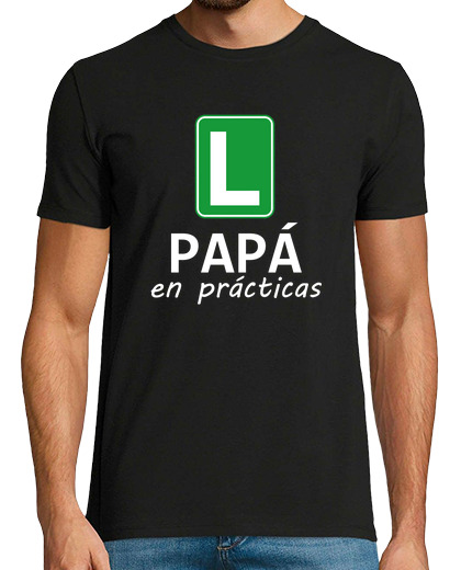 Camiseta Hombre Manga Corta Papa en practicas laTostadora