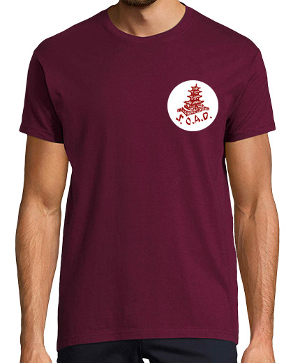 Image of system of a down - chop suey -t-shirt man, short manga , burgundy, extra quality
