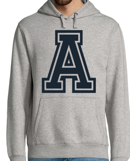 Sweat-shirt À Capuche Pour Homme lettre une université bleue