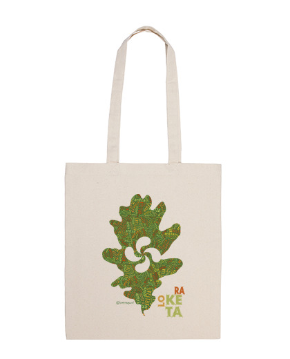 Image of oak leaf lettering bag