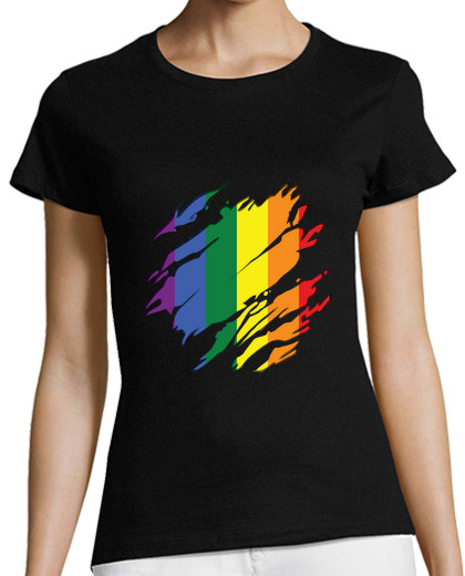 Image of lgtb flag shirt