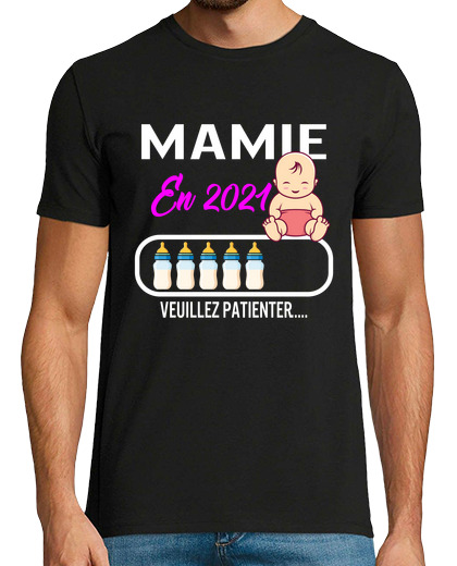 Image of granny t-shirt pregnancy announcement mami 2021 grandmother gift new pregnant mother