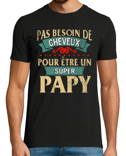 Image of grandpa t-shirt no hair super grandpa gifts father no need for hair man fte des pres grandpre