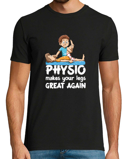 Image of funny physio makes your legs great again